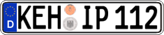 German license plate, Regular plates