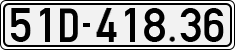 License plate of Vietnam, Cars