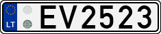 License plate of Lithuania, Electric vehicles