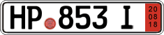 German license plate, Export transit plates