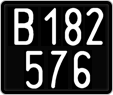 License plate of Austria, 1947 year system