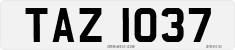 License plate of the United Kingdom, Northern Ireland (1966)