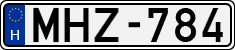 license plates of Hungary, Cars (1990)
