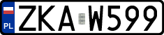 License plates of Poland, Regular car plates