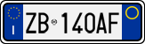 License plate of Italy, Cars (1994 year series)