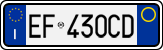 License plate of Italy, Cars (1994 year series)