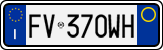 License plate of Italy, Cars (1994 year series)