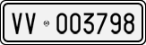 License plate of Italy, Cars (1927 year series)