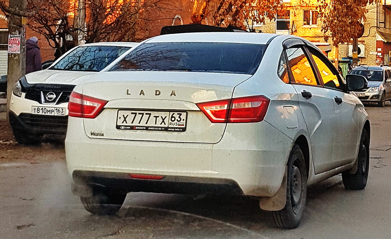 х 777 тх 63, Lada (VAZ) Vesta 1st gen Sedan (GFL), 2015–2022