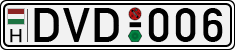 license plates of Hungary, Cars (1990)
