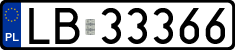 License plates of Poland, Regular car plates