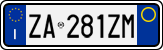 License plate of Italy, Cars (1994 year series)