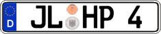 German license plate, Regular plates