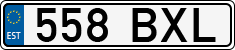 License plate of Estonia, Regular car plates