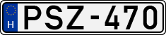 license plates of Hungary, Cars (1990)