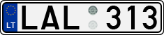 License plate of Lithuania, Cars