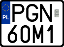License plates of Poland, Special vehicles and motorcycles