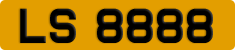 License plate of Hong Kong, AB 1234