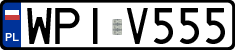 License plates of Poland, Regular car plates