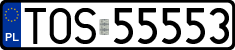License plates of Poland, Regular car plates