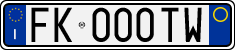License plate of Italy, Cars (1994 year series)