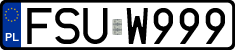 License plates of Poland, Regular car plates