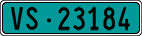 License plate of Switzerland, Agricultural vehicles (green)