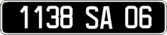 French license plate, FNI