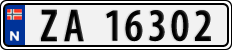 License plate of Norway, Cars