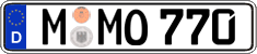 German license plate, Regular plates