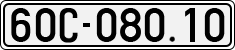 License plate of Vietnam, Cars