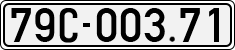License plate of Vietnam, Cars