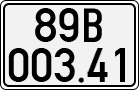 License plate of Vietnam, Cars