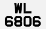 License plate of Hong Kong, AB 1234
