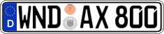 German license plate, Regular plates