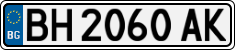 License plate of Bulgaria, Cars