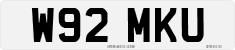 License plate of the United Kingdom, 1983 year system