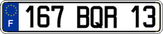 French license plate, FNI