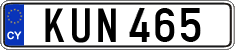 License plate of Cyprus, Regular plates