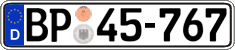 German license plate, Authorities and federal agencies