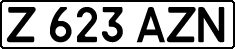 License plate Kazakhstan, Private owners (1993)