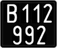 License plate of Austria, 1947 year system