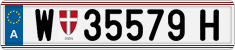 License plate of Austria, Regular plates