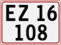 License plate of Denmark, Regular plates