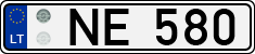 License plate of Lithuania, Trailers