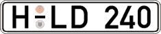 German license plate, Regular plates