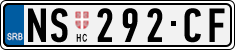 License plate of Serbia, Cars