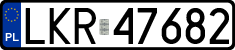 License plates of Poland, Regular car plates