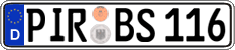 German license plate, Regular plates