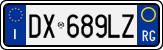 License plate of Italy, Cars (1994 year series)